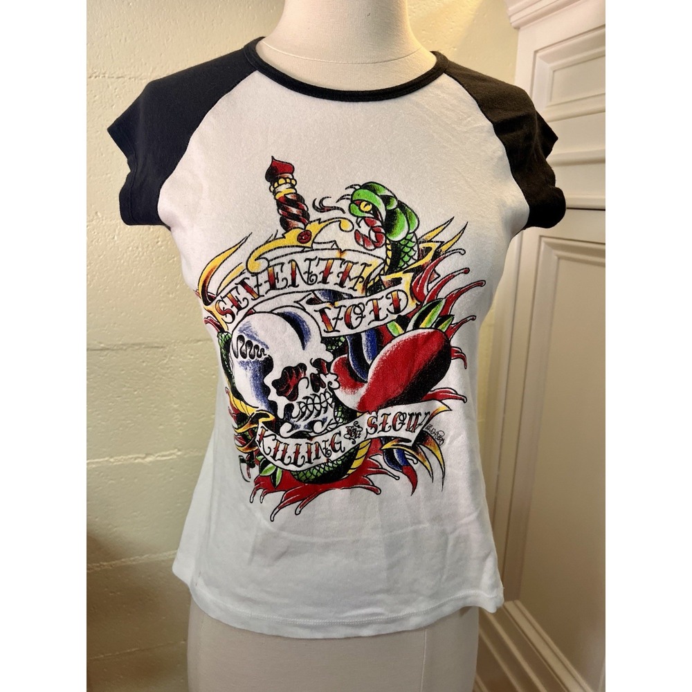 Vintage Seventh Void Killing You Slow Women's Baby T-shirt Size Medium